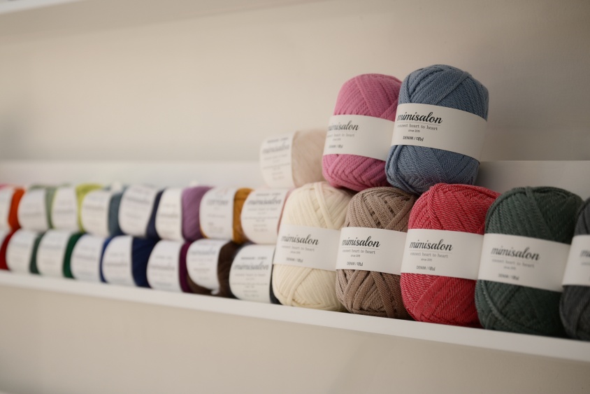 미미살롱 대구율하점 뜨개질 공방 내 실 전시 이미지